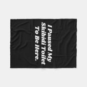 Ich habe meine Skibidi-Toilette angehalten, hier s Fleecedecke (Vorderseite (Horizontal))