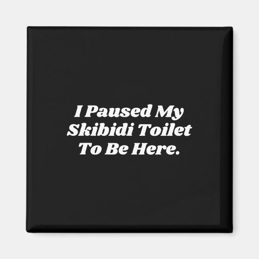 Ich habe meine Skibidi-Toilette angehalten, hier s Magnet (Vorne)