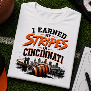 Ich habe meine Streifen im Cincinnati Football Fan T-Shirt