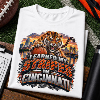 Ich habe meine Streifen im Cincinnati Football Fan Tri-Blend Shirt