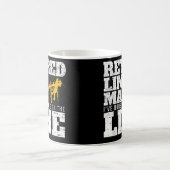 Ich habe meine Zeit auf der Linie erschöpft Linema Kaffeetasse (Mittel)