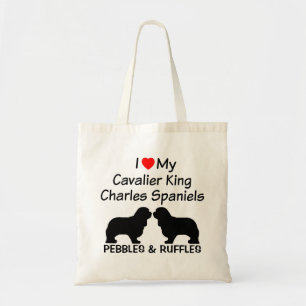 Ich habe meine zwei Cavalier King Charles Spaniel Tragetasche
