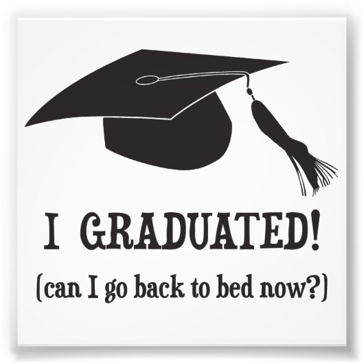 Ich habe meinen Abschluss gemacht! Kann ich jetzt Fotodruck (Vorne)