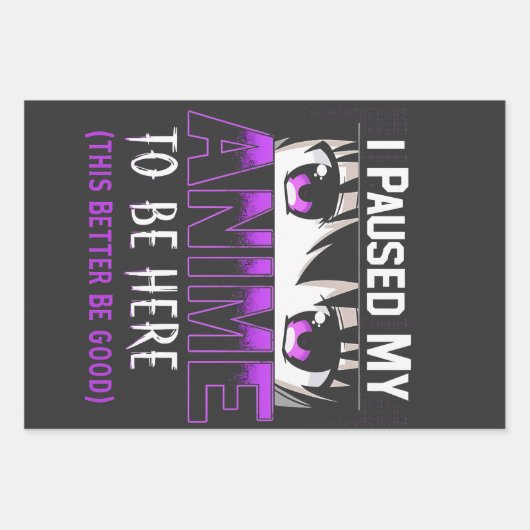 Ich habe meinen Anime angehalten, hier zu sein, is Geschenkpapier Set (Vorderseite)