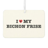 Ich habe meinen Bichon Frise Car Air Freshener geh