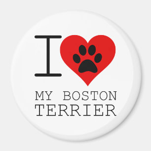 ICH HABE MEINEN BOSTON-TERRIER HERZERNT MAGNET