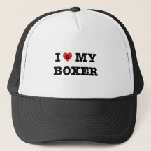 Ich habe meinen Boxer Trucker Hut gehört