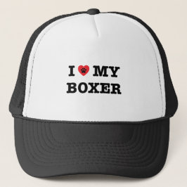 Ich habe meinen Boxer Trucker Hut gehört Truckerkappe