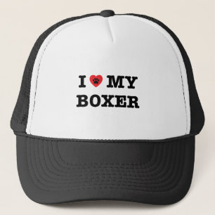 Ich habe meinen Boxer Trucker Hut gehört Truckerkappe