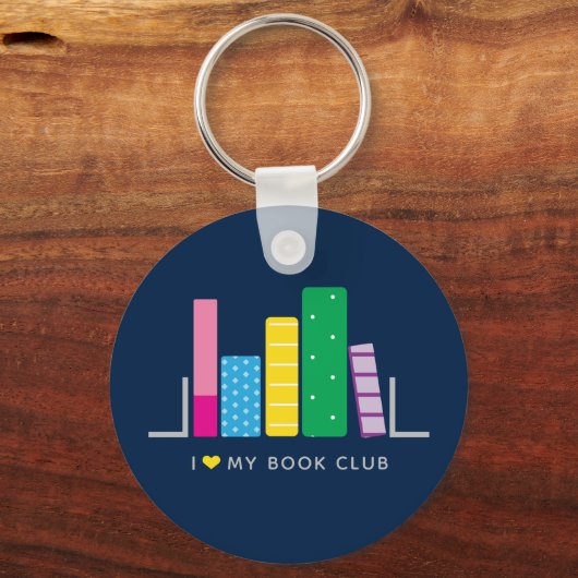 Ich habe meinen Buchklub Liebe Schlüsselanhänger (Vorderseite)