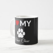 Ich habe meinen Chow Chow-Hund-benutzerdefinierten Kaffeetasse (Vorderseite Links)