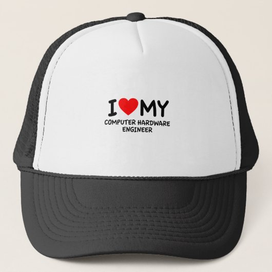 Ich habe meinen Computer-Hardwareingenieur Liebe Truckerkappe (Vorderseite)
