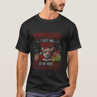 Ich habe meinen Corgi Corgi Links, hier Weihnachts T-Shirt