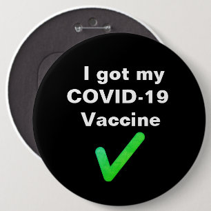 Ich habe meinen COVID-19-Impfstoff got. Button