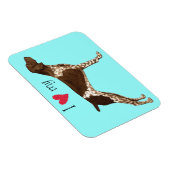 Ich habe meinen deutschen Kurzzeiger Liebe Magnet (Rechte Seite)