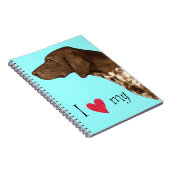 Ich habe meinen deutschen Kurzzeiger Liebe Notizblock (Rechte Seite)