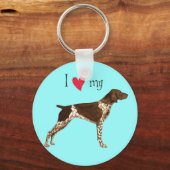 Ich habe meinen deutschen Kurzzeiger Liebe Schlüsselanhänger (Vorderseite)