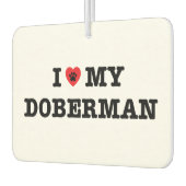 Ich habe meinen Doberman Car Air Freshener gehört Autolufterfrischer (Links)