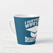 Ich habe meinen Doktortitel in "Wifes Dissertation Milchtasse (Linke Ecke)