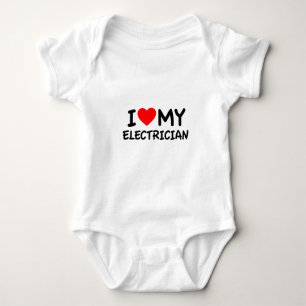 Ich habe meinen Elektriker Liebe Baby Strampler