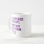 Ich habe meinen Empfang überprüft Kaffeetasse (Vorderseite Links)