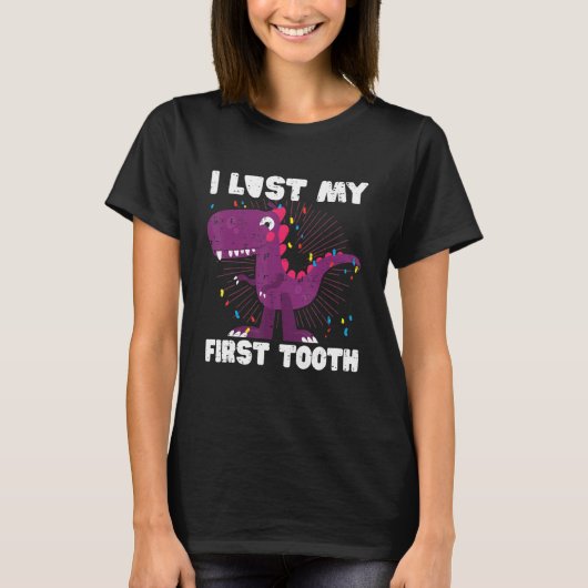 Ich habe meinen ersten Zelt Tooth Fairy Teeth Out T-Shirt (Vorderseite)
