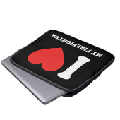 Ich habe meinen Feuerwehrmann Liebe Laptopschutzhülle (Vorne Knopf)