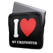 Ich habe meinen Feuerwehrmann Liebe Laptopschutzhülle (Vorderseite Links)