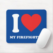 Ich habe meinen Feuerwehrmann Liebe Mousepad (Mit Mouse)