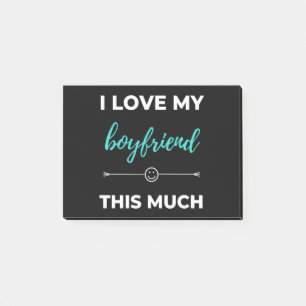 Ich habe meinen Freund so viel Liebe Post-it Klebezettel