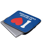 Ich habe meinen Gesundheitsdienstleister Liebe Laptopschutzhülle (Vorne Knopf)