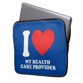 Ich habe meinen Gesundheitsdienstleister Liebe Laptopschutzhülle (Vorderseite Links)