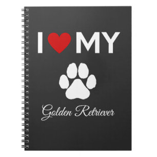 Ich habe meinen "Golden Retriever"-Sondertext Lieb Notizblock