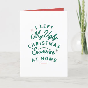 Ich habe meinen hässlichen Weihnachtskraut bei Zuh Karte