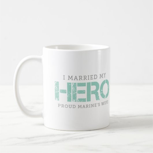 Ich habe meinen Helden Verheiratet - Marine's Ehef Kaffeetasse (Links)