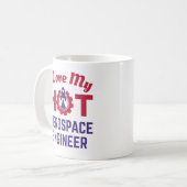 Ich habe meinen "Hot Aerospace Engineer" Liebe Kaffeetasse (Vorderseite Links)