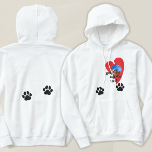 Ich habe meinen Hund hier got! Foto benutzerdefini Hoodie