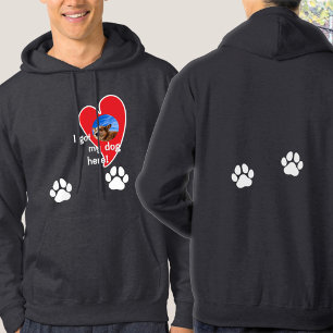Ich habe meinen Hund hier got! Foto Custom - Dark Hoodie