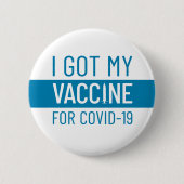 Ich habe meinen Impfstoff got Button (Vorderseite)