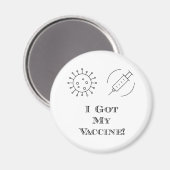 Ich habe meinen Impfstoff Got Magnet (Vorderseite/Rückseite)