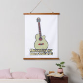 Ich habe meinen inneren Gitarrist kanalisiert. Wandteppich Mit Holzrahmen (Schlafzimmer)