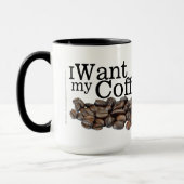 Ich habe meinen Kaffee Gewollt Tasse (Links)
