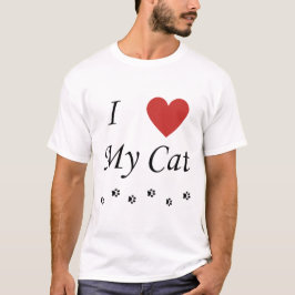 Ich habe meinen Katzentext und mein Herz Liebe T-Shirt