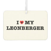 Ich habe meinen Leonberger Car Air Freshener gehör Autolufterfrischer (Rückseite)