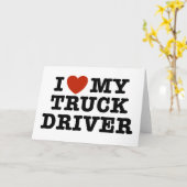 Ich habe meinen Lkw-Fahrer Liebe Karte (Gelbe Blume)