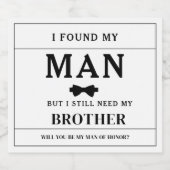 Ich habe meinen Mann gefunden, brauche aber noch m Schaumweinetikett (Einzelnes Label)