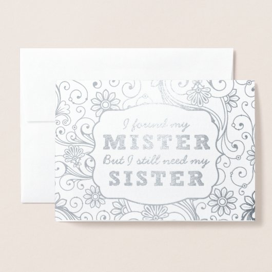 Ich habe meinen Mister gefunden................... Folienkarte (Vorderseite mit Umschlag)