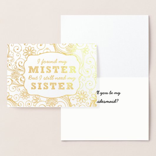 Ich habe meinen Mister gefunden, wirst du meine Br Folienkarte (Anzeige)