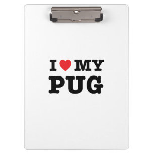 Ich habe meinen Mops gehört Klemmbrett