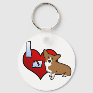 Ich habe meinen Pembroke Walisisch Corgi Schlüssel Schlüsselanhänger